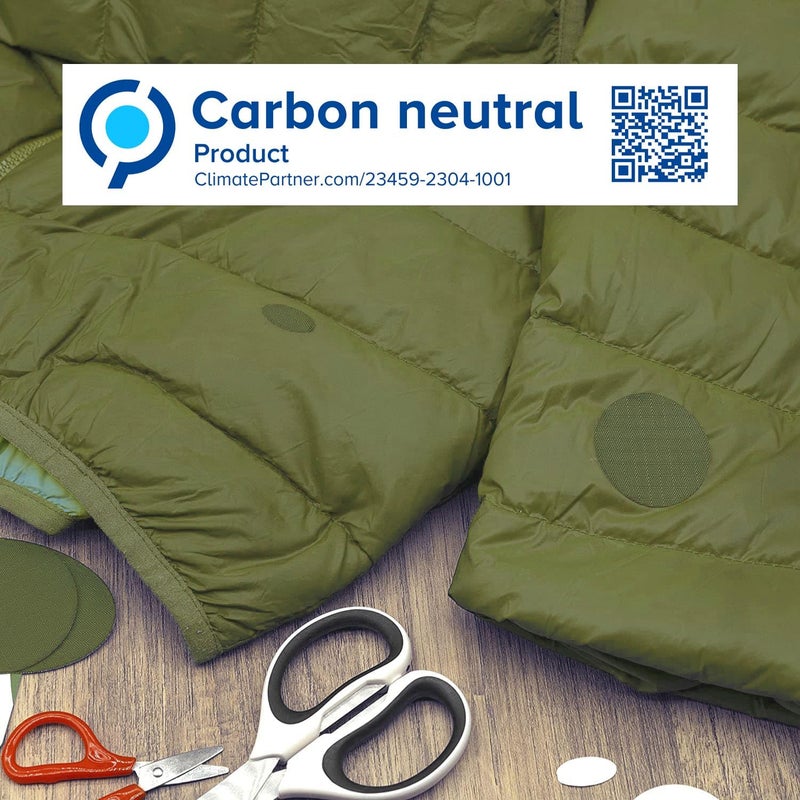 aZengear Repair Patches (30+ Colors) for Down Jackets, Puffers, Tents, Shoes, Sleeping Bags - Stick On, Waterproof, Tear-Cold-Heat-Resistant Nylon Polyester Fabric (11 Pcs, Olive) - Image 4
